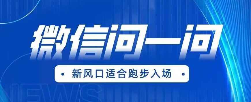 全网首发微信问一问新风口变现项目（价值1999元）【揭秘】,课程,微信,第1张