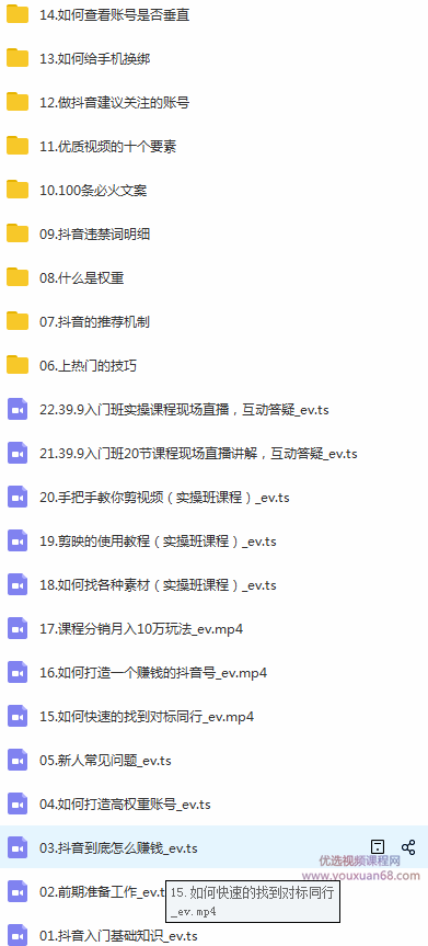 新西方商学院抖音基础入门班：小白0基础学习打造一个高权重赚钱的抖音号,课程,学习,直播,办公,第2张