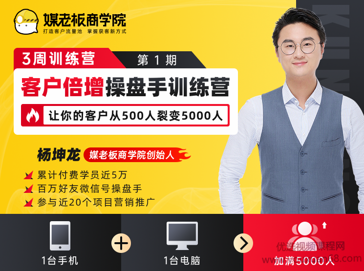 媒老板商学院《客户倍增操盘手训练营》