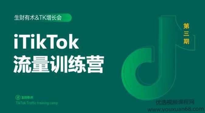 2020最新TIKTOK流量增长训练营（完结）附PPT