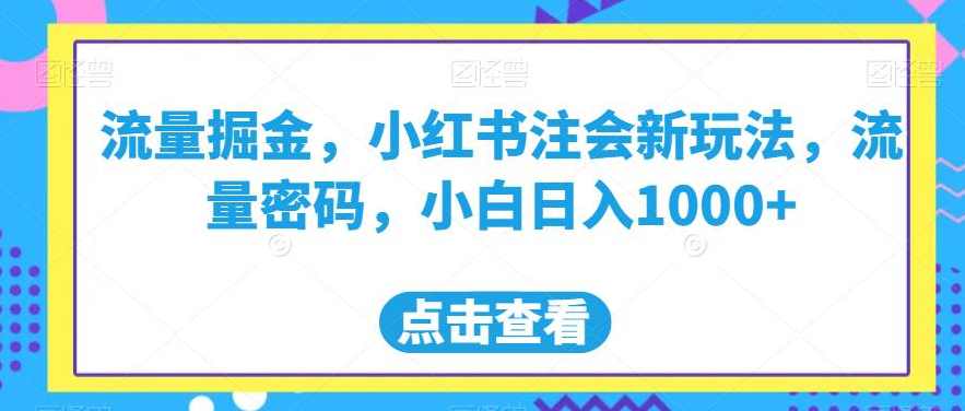 流量掘金，小红书注会新玩法，流量密码，小白日入1000+【揭秘】,课程,沟通,支付,第1张