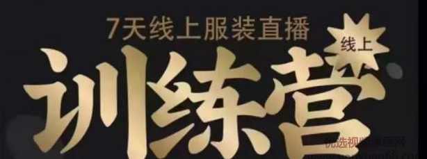 7天线上服装直播训练营，打造爆款日出万单【视频课程】,课程,直播,团队,数据分析,第1张