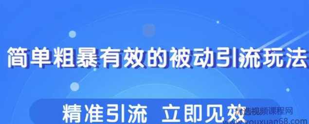 柚子团队内部课程：几个简单粗暴，立即操作立即见效的精准引流玩法