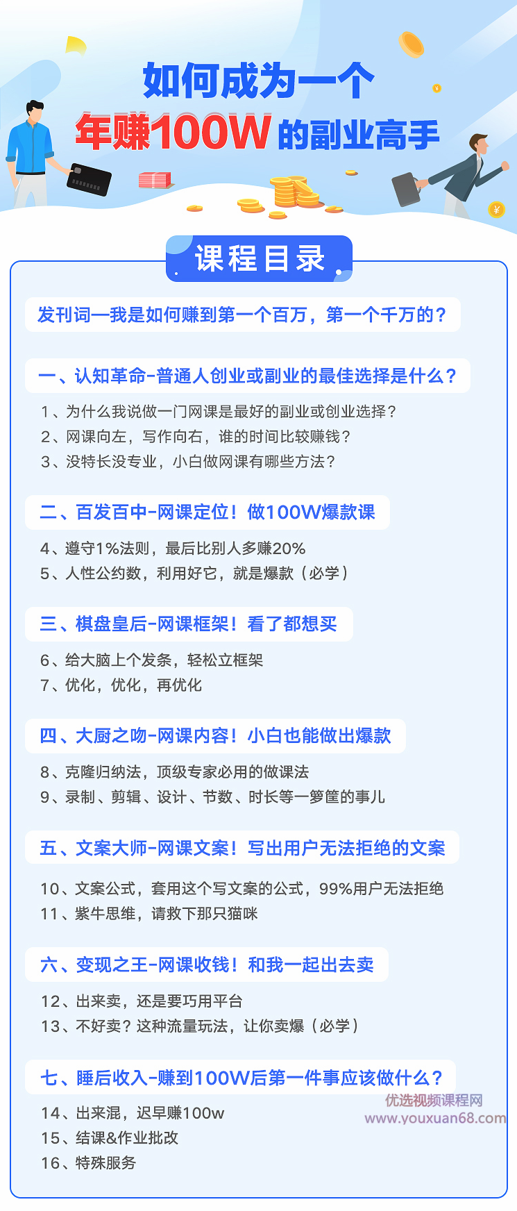 如何成为一个年赚100w的副业高手,人人都能学会的爆款网课制作技巧...,课程,学习,专业,坚持,副业,第2张 如何成为一个年赚100w的副业高手,人人都能学会的爆款网课制作技巧...,课程,学习,专业,坚持,副业,第2张