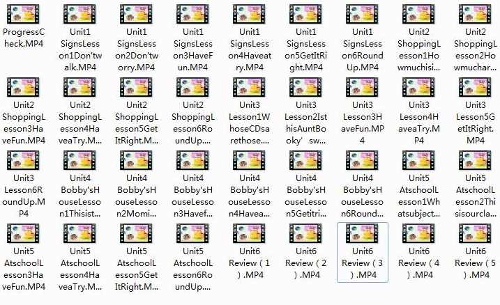 【北师大版三起点】四年级英语上册同步视频教学网课（上学期 36集全）,课程,学习,第2张