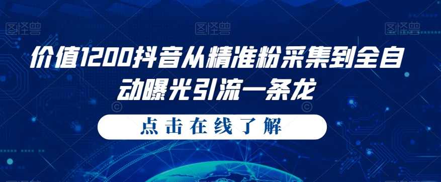价值1200抖音从精准粉采集到全自动曝光引流一条龙【揭秘】,脚本,第1张