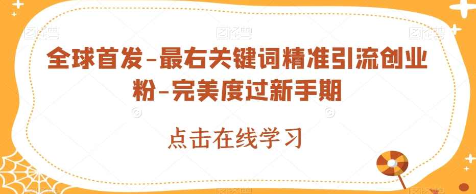 全球首发-最右关键词精准引流创业粉-完美度过新手期【揭秘】,第1张