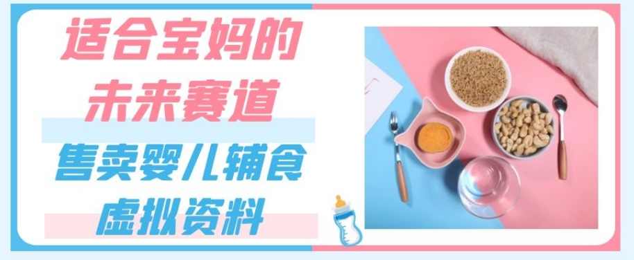 适合宝妈的未来赛道，售卖婴儿辅食虚拟资料，一份9.9-69.9元闭眼赚钱,微信,第1张