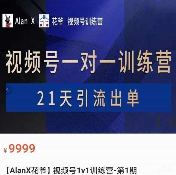 AlanX花爷·视频号引流出单训练营，视频号引流出单必杀技,课程,直播,第1张