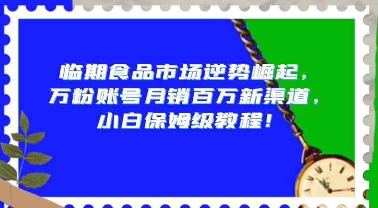 临期食品市场逆势崛起，万粉账号月销百万新渠道，小白保姆级教程【揭秘】,第1张