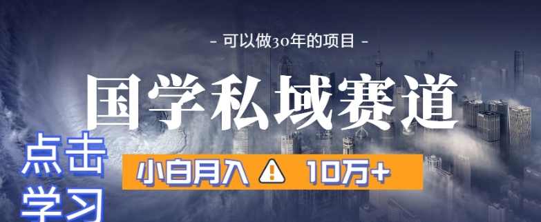暴力国学私域赛道，小白月入10万+，引流+转化完整流程【揭秘】,直播,第1张