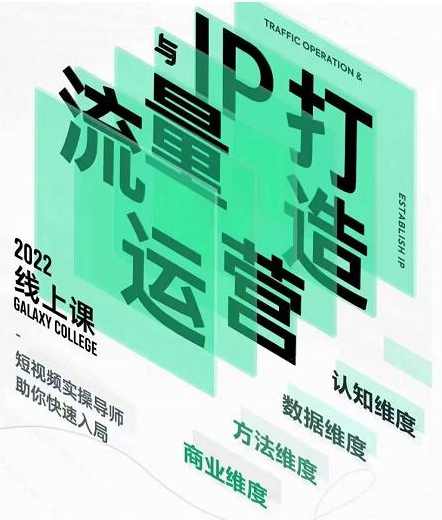 大蓝流量运营&amp;个人ip打造课，短视频带货/爆款文案/流量运营/直播入门/镜头变现/流量商业