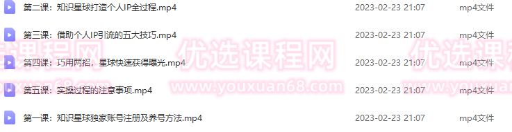 知识星球个人IP打造系列课程，每天引流100精准粉【视频教程】,课程,学习,第2张