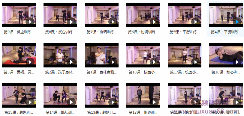 儿童体能系统训练视频课程（共18集）,课程,学习,运动,健康,平衡,第2张