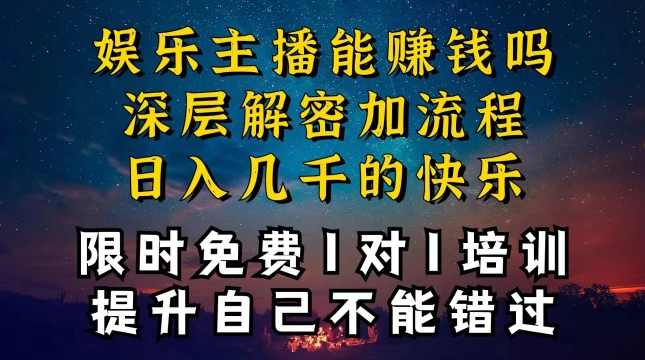现在做娱乐主播真的还能变现吗,个位数直播间一晚上变现纯利一万多,到底怎么做的【项目拆解】,课程,直播,第1张 现在做娱乐主播真的还能变现吗,个位数直播间一晚上变现纯利一万多,到底怎么做的【项目拆解】,课程,直播,第1张