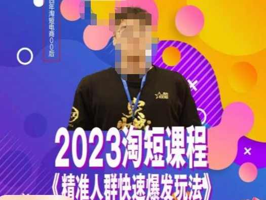 文涛·2023淘短精准人群快速爆发玩法，​快速高效自创视频及全店运营思维,课程,学习,第1张
