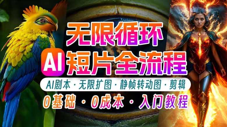 AI剪辑无限循环画面：新手轻松月入上万的秘技【项目拆解】,课程,人工智能,第1张