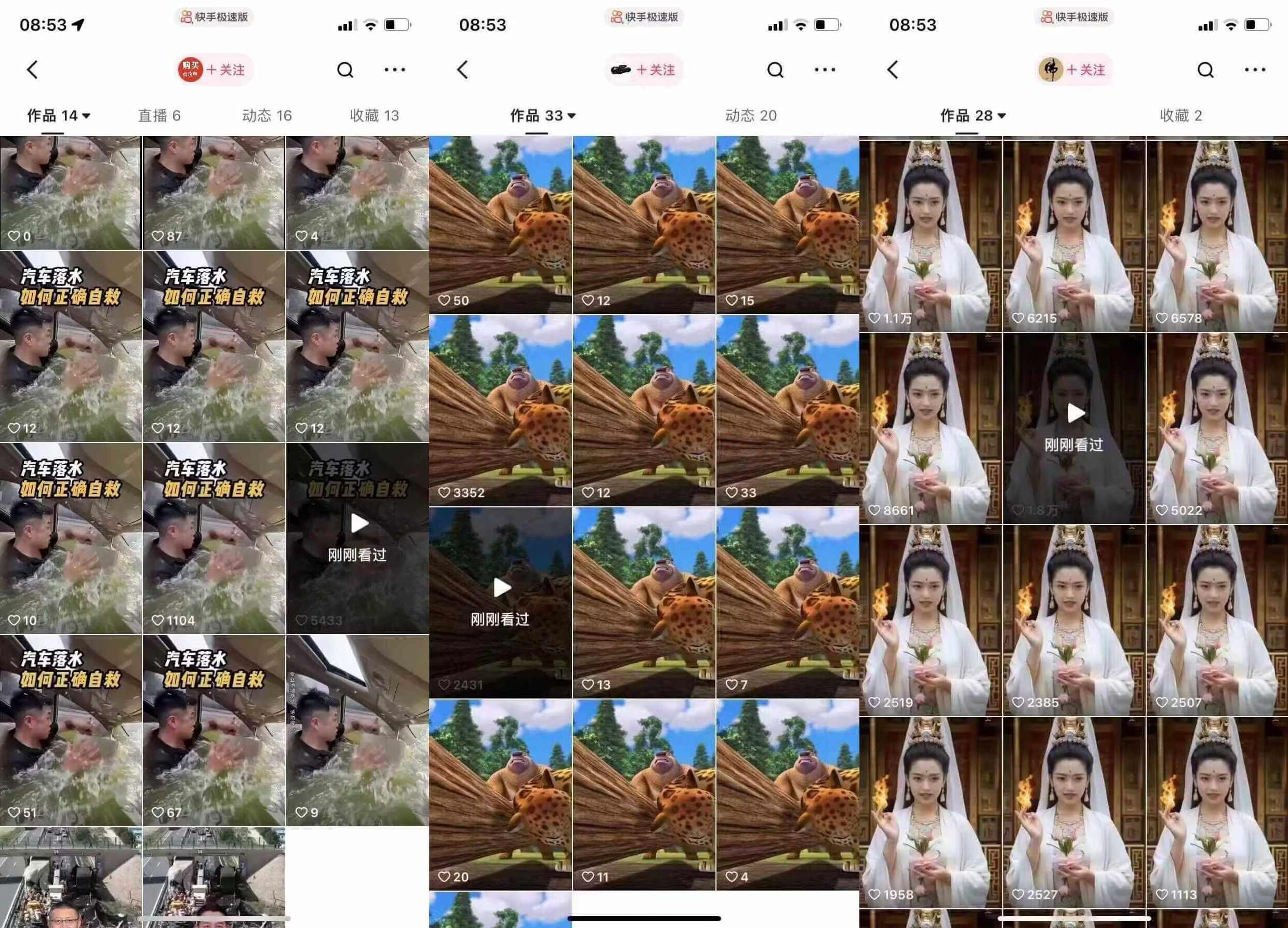 狗熊岭快手连怼技术，好物，涨粉都可以连怼【项目拆解】,模板,第2张