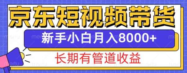 京东短视频带货新玩法，长期管道收益，新手也能月入8000+,第1张