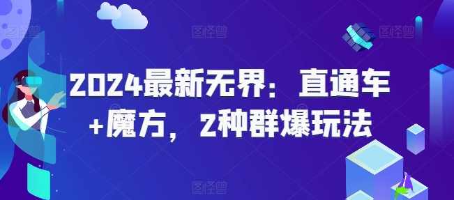 2024最新无界：直通车+魔方，2种群爆玩法,课程,第1张