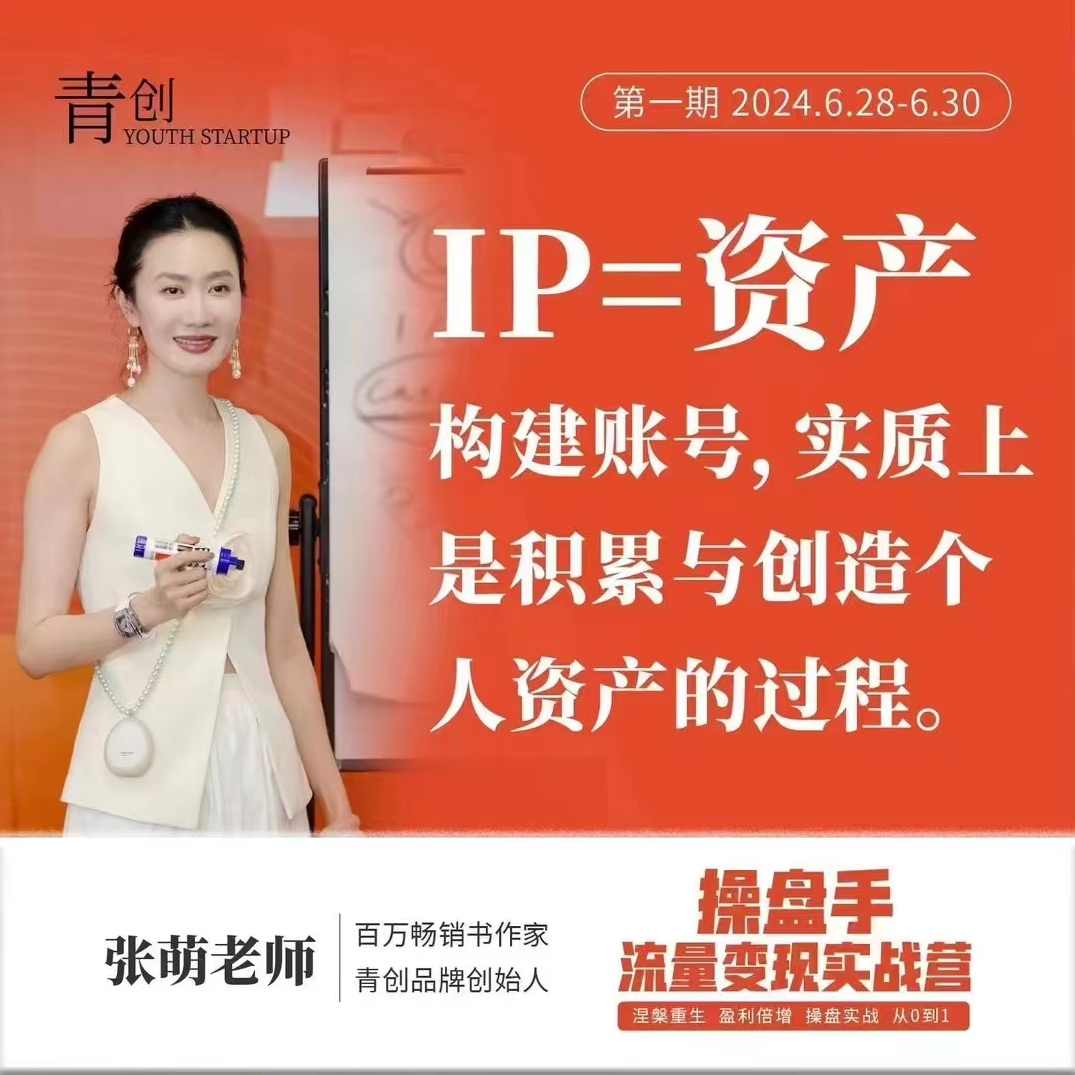 操盘手流量实战变现营6月28-30号线下课，涅槃重生 盈利倍增 操盘实战 从0到1,课程,第1张