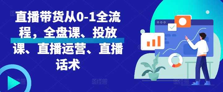 直播带货从0-1全流程，全盘课、投放课、直播运营、直播话术,课程,学习,直播,脚本,数据分析,第1张