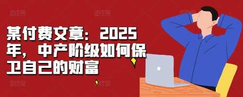 某付费文章：2025年，中产阶级如何保卫自己的财富,第1张