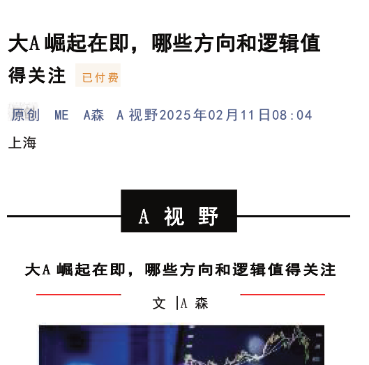A视野付费文250211：大A崛起在即，哪些方向和逻辑值得关注,课程,第1张