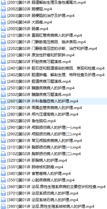 主管护师证考试之外科护理学培训讲座视频教程全集(含练习题和资料),学习,支持,平衡,营养,第3张 主管护师证考试之外科护理学培训讲座视频教程全集(含练习题和资料),学习,支持,平衡,营养,第3张