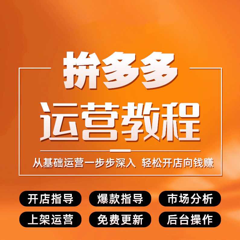 最新京东运营培训教程视频课程全套（视频+PDF）,课程,电商,数据分析,SEO,第1张