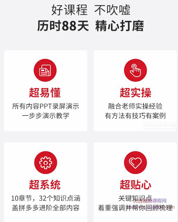 拼多多进阶课 掌握底层规则+活动推广+实操全流程+实战引爆流量,课程,学习,发展,理解,竞争,第3张