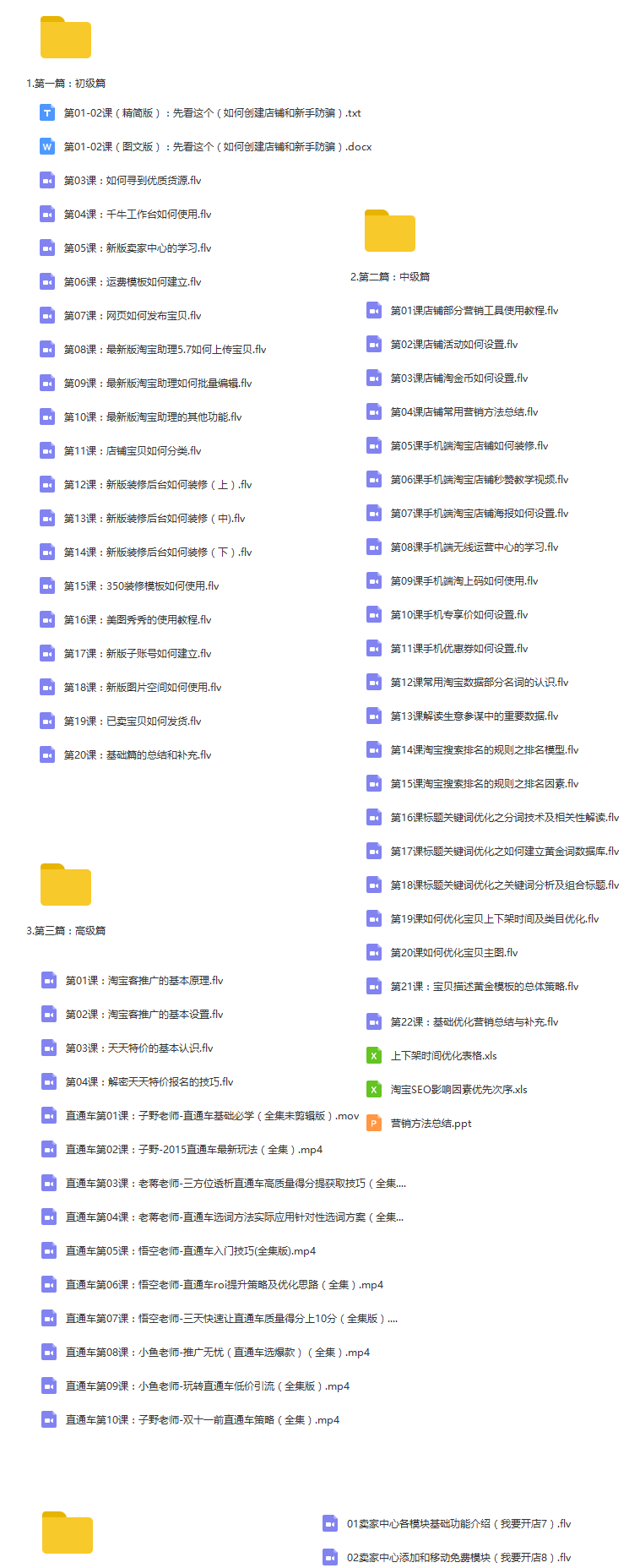 淘宝开店教程，网店注册店铺营销美工装修，新手直通车视频教程,课程,学习,专业,定位,模板,第1张