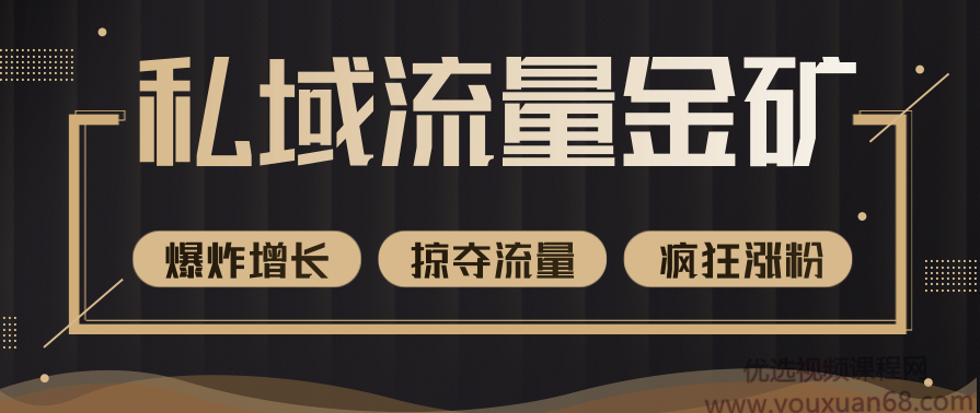 私域流量的金矿，循环获取各大媒体精准流量，无限复制网红的精准流量！价值2200元
