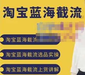 2022淘宝蓝海截流攻略，淘宝蓝海截流选品上货实操讲解,课程,定位,攻略,第1张