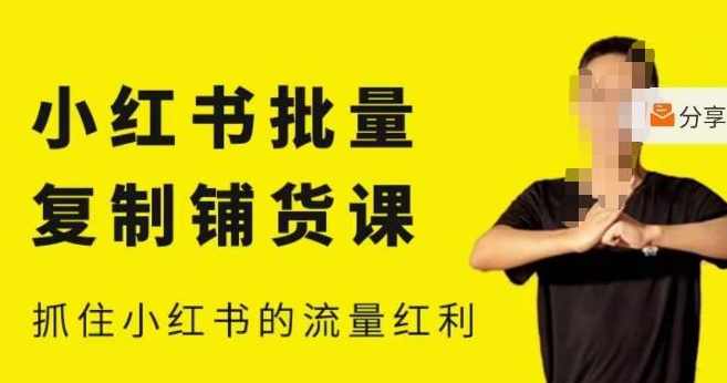 张宾·小红书批量复制铺货课，小红书0-1快速起号变现玩法，抓住小红书的流量红利（更新2023年3月）,课程,学习,直播,目标,竞争,第1张