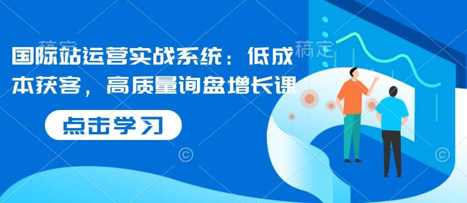 白泽国际站运营实战系统：低成本获客，高质量询盘增长课,课程,学习,目标,定位,SEO,第1张