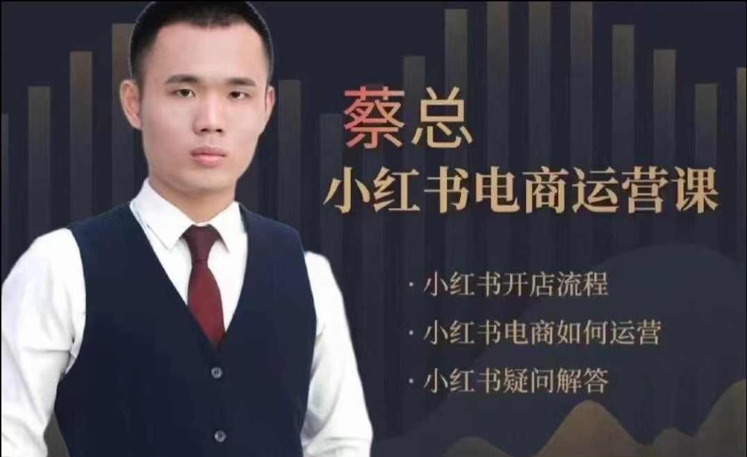 潮汕蔡总·小红书电商运营课电商如何运营