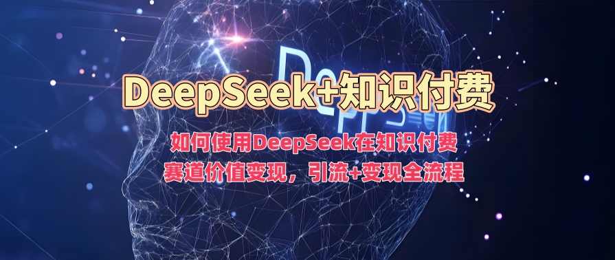 如何使用DeepSeek在知识付费赛道价值变现，引流+变现全流程【揭秘】,理解,人工智能,第1张
