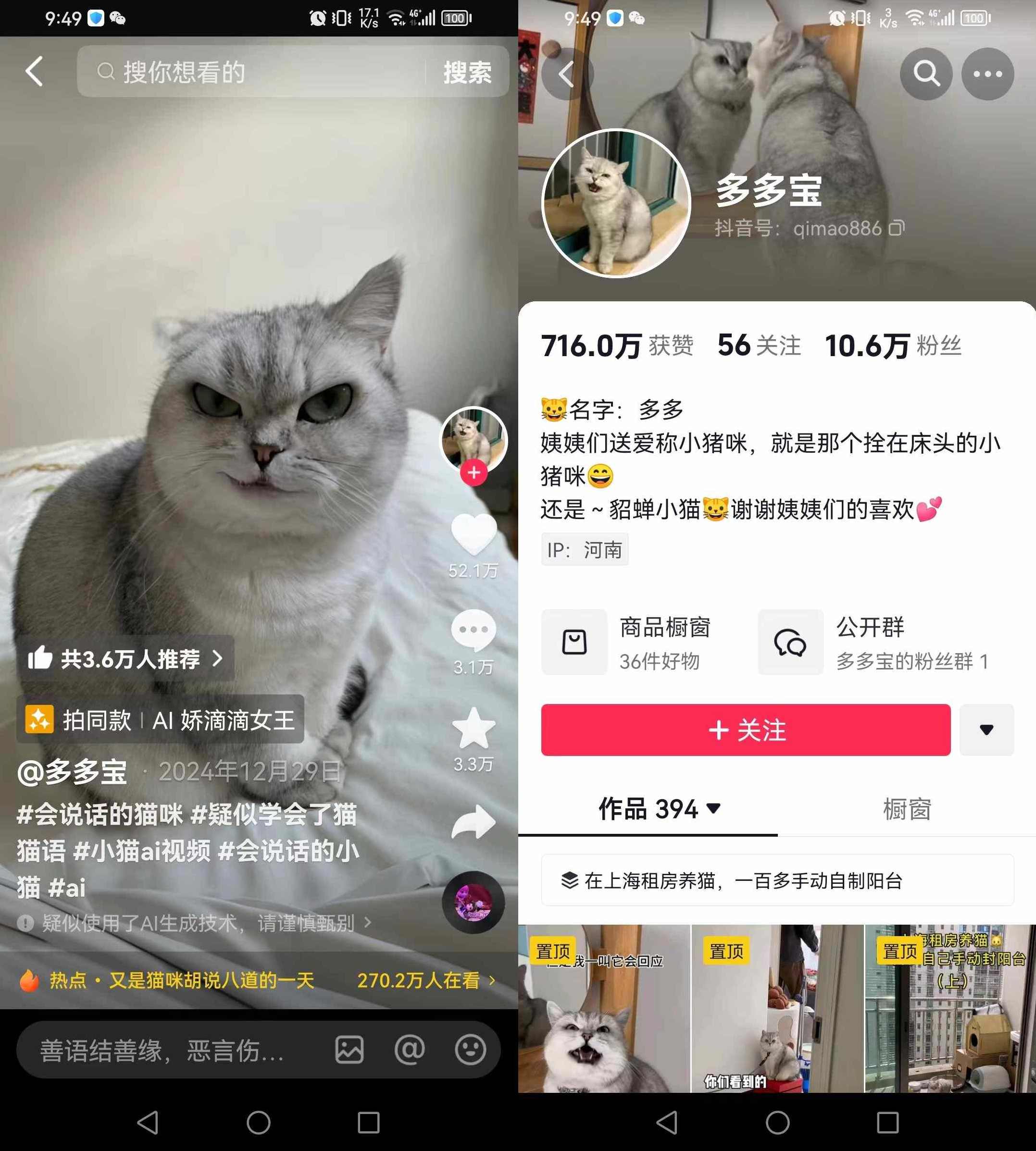 AI技术让动物“开口说话”全程手机操作涨粉10W+，小白轻松上手,课程,第1张