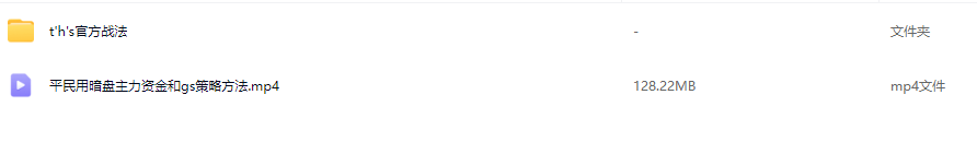 平民翻身暗盘主力资金 gs策略方法 游资大佬战法教学视频,课程,第2张