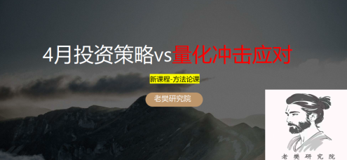 老樊研究院4月投资策略vs量化冲击应对20250330 PDF文章,课程,投资策略,第1张