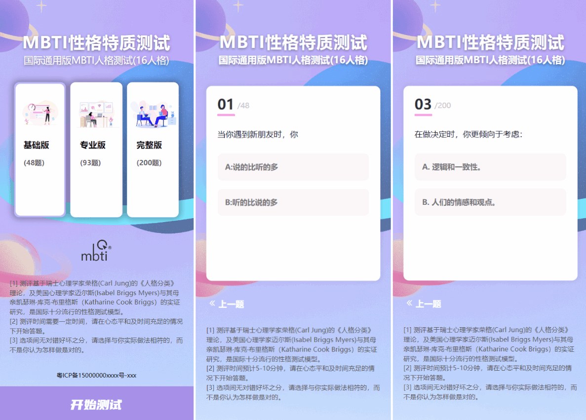 MBTI 16型人格职业性格经过亲自测试源码PC+H5自适应完整版基于ThinkPHP框架（亲测可用),适应,第3张