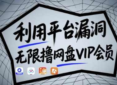 利用平台漏洞，无限撸网盘VIP会员，【漏洞原理+操作演示】,网盘,第1张