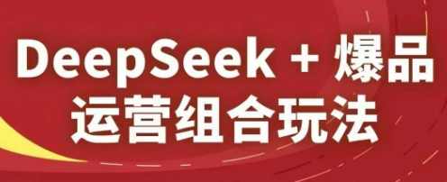 DeepSeek+爆品运营组合玩法，2025淘系精品课,第1张