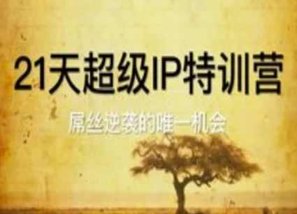 21天超级IP特训营，屌丝逆袭的唯一机会,课程,微信,坚持,第1张