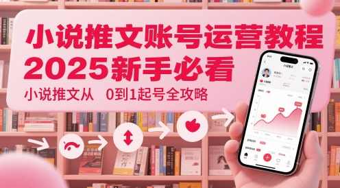 小说推文账号运营起号教程，2025新手必看，小说推文从0到1起号全攻略【揭秘】,攻略,小说,第1张