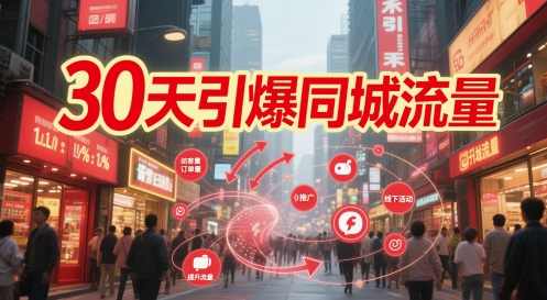 秦诗诗30天引爆同城流量：团购篇 认知篇 流量篇 来客篇 达人篇 老板人设IP篇 投流篇,课程,剪辑技巧,第1张