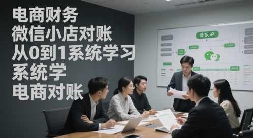电商财务微信小店对账，从0到1系统学习电商对账,课程,学习,微信,电商,第1张