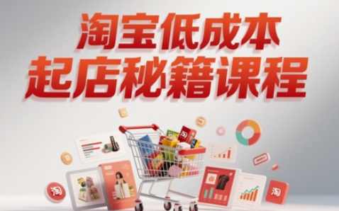 淘宝低成本起店系统课，助你快速起店，实现弯道超车,课程,数据分析,第1张