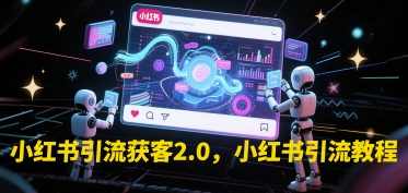 小红书引流获客2.0，小红书引流教程,课程,直播,第1张